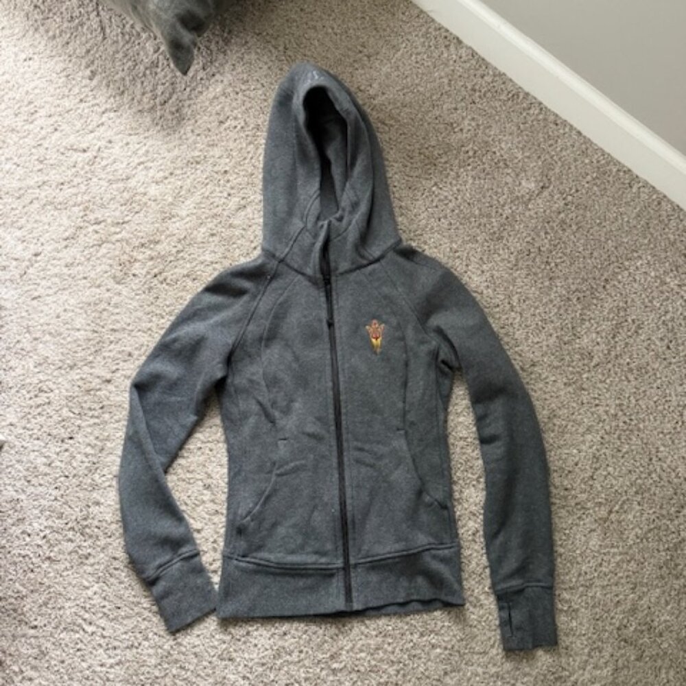 Lululemon Dark Heathered Gray ASU Full Zip Hoodie